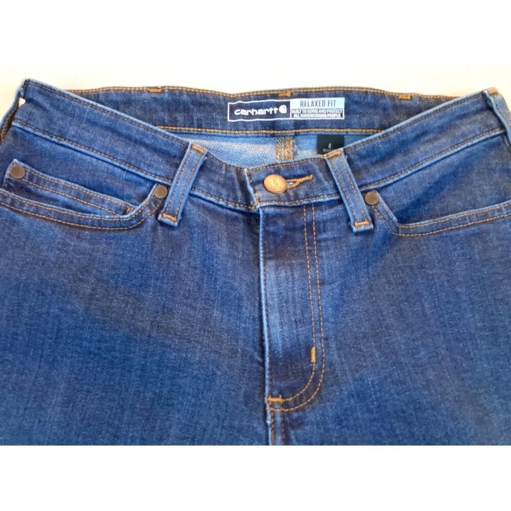 Carhartt Size 4 Regular Relaxed Fit Rugged Flex Jeans NWT - Picture 5 of 7